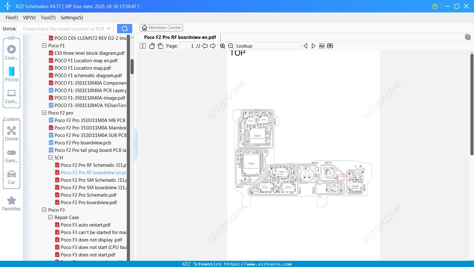 Xiaomi Poco F2 Pro RF Boardview En